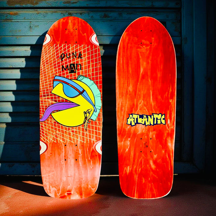 80s Punk Man 10”x30” Limited Edition, HAND-PAINTED Deck (1 of 10)