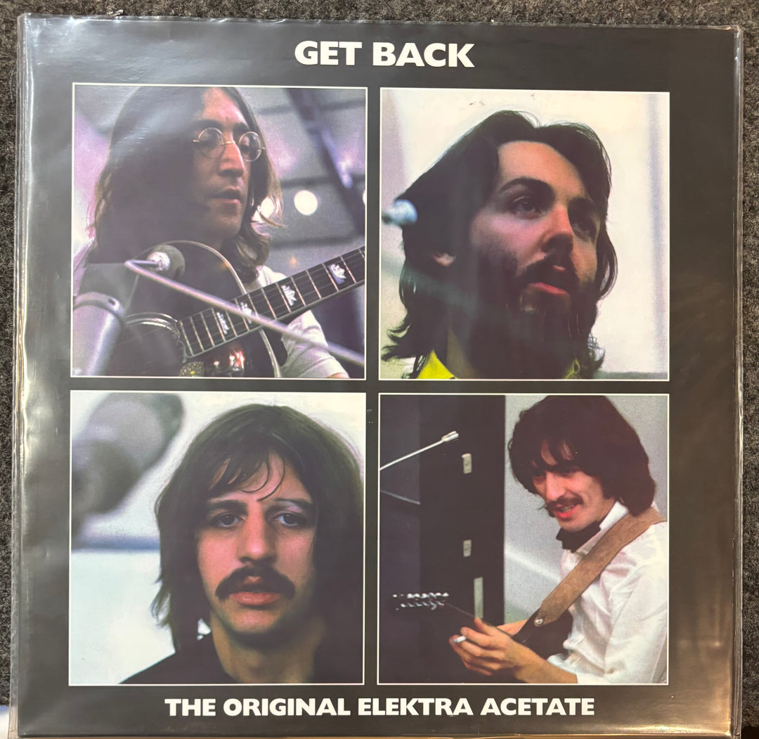 Get Back Original Elektra Acetate album cover with four portraits of a musician