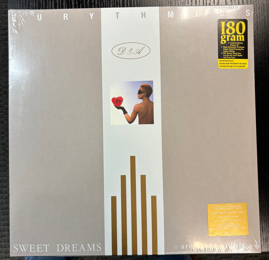 EURYTHMICS - Sweet Dreams Are Made Of These Vinyl record cover with 'Sweet Dreams' by D.A. on a black background