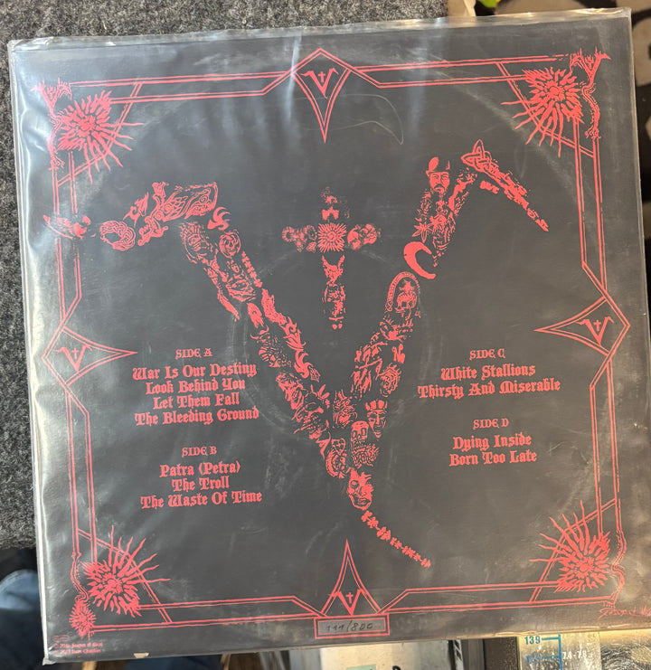 SAINT VITUS - Live, Vol. 2 record cover with red text and graphics on a black background