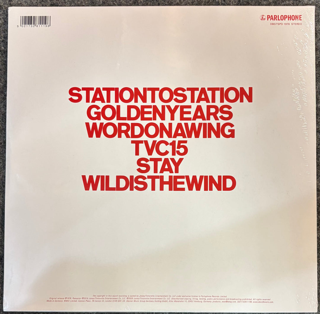 BOWIE, DAVID – STATION TO STATION picture disc back cover