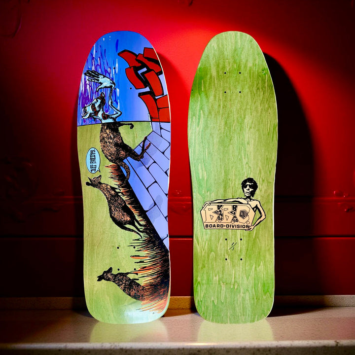 Jeff Phillips Kangaroos ONE OF A KIND BBC Deck, HAND-PAINTED 10"x31" (1 of 1)