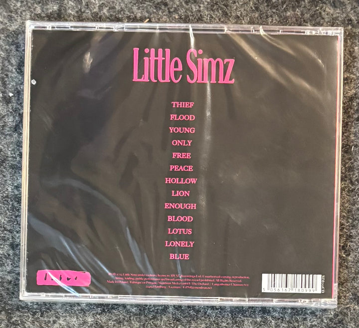 LITTLE SIMZ - LOTUS CD back cover with tracklist