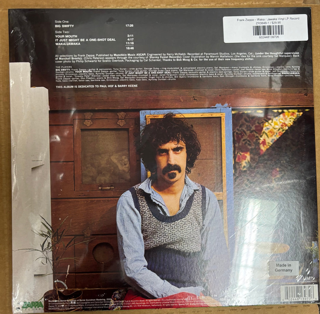 Frank Zappa – Waka / Jawaka Vinyl LP Record