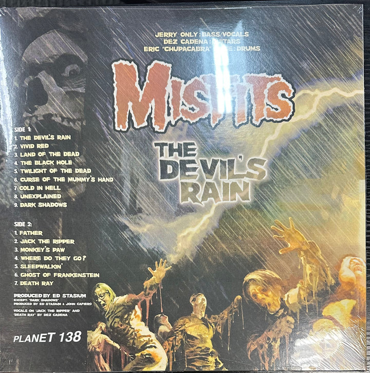 Misfits – The Devil's Rain Vinyl LP Record **UNOFFICIAL RELEASE**