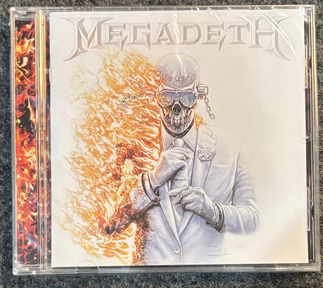 CD cover of MEGADETH - MEGADETH with skeleton in suit design