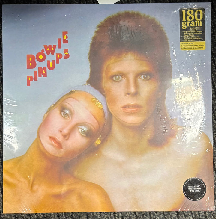 BOWIE, DAVID – Pinups Vinyl record cover with two people on a gray background