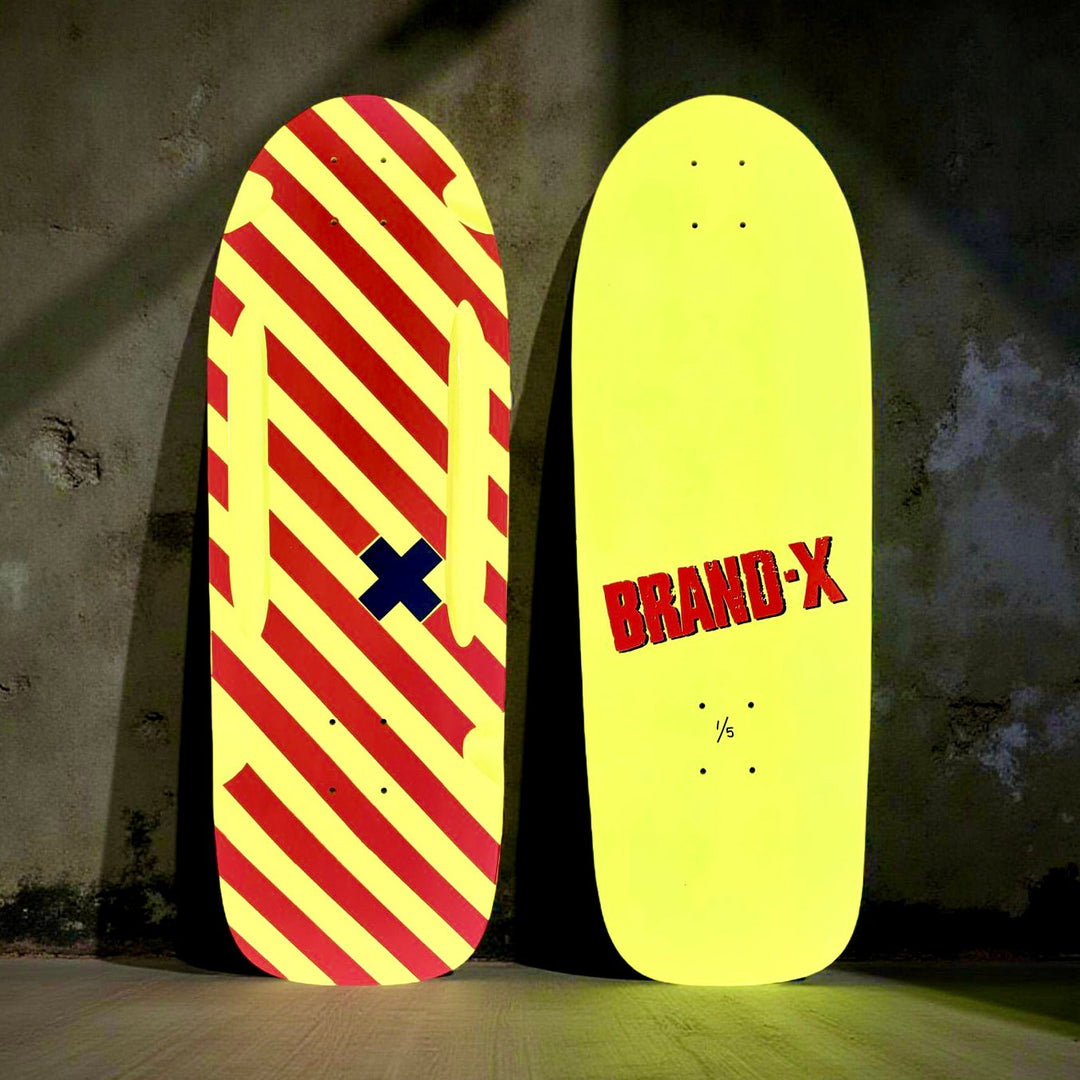 Vertical Hold 10"x30" ROUTED, HAND-PAINTED Deck (1 of 5)