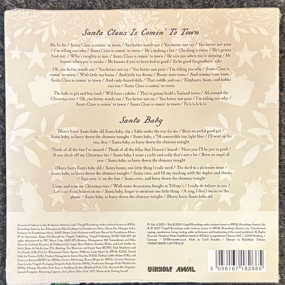 LAUFEY - A VERY LAUFEY HOLIDAY: SANTA CLAUS IS COMIN' TO TOWN EDITION back cover