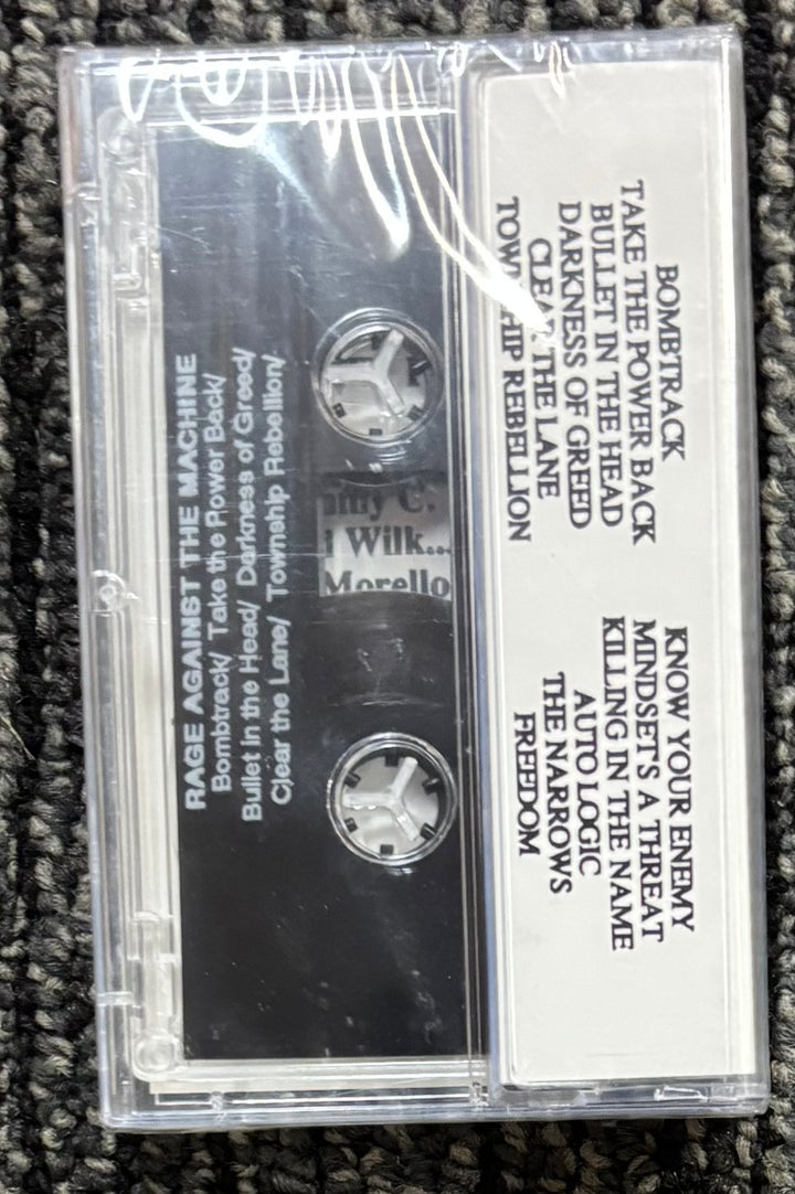 Rage agaonst the machine 1991 demo cassette back cover