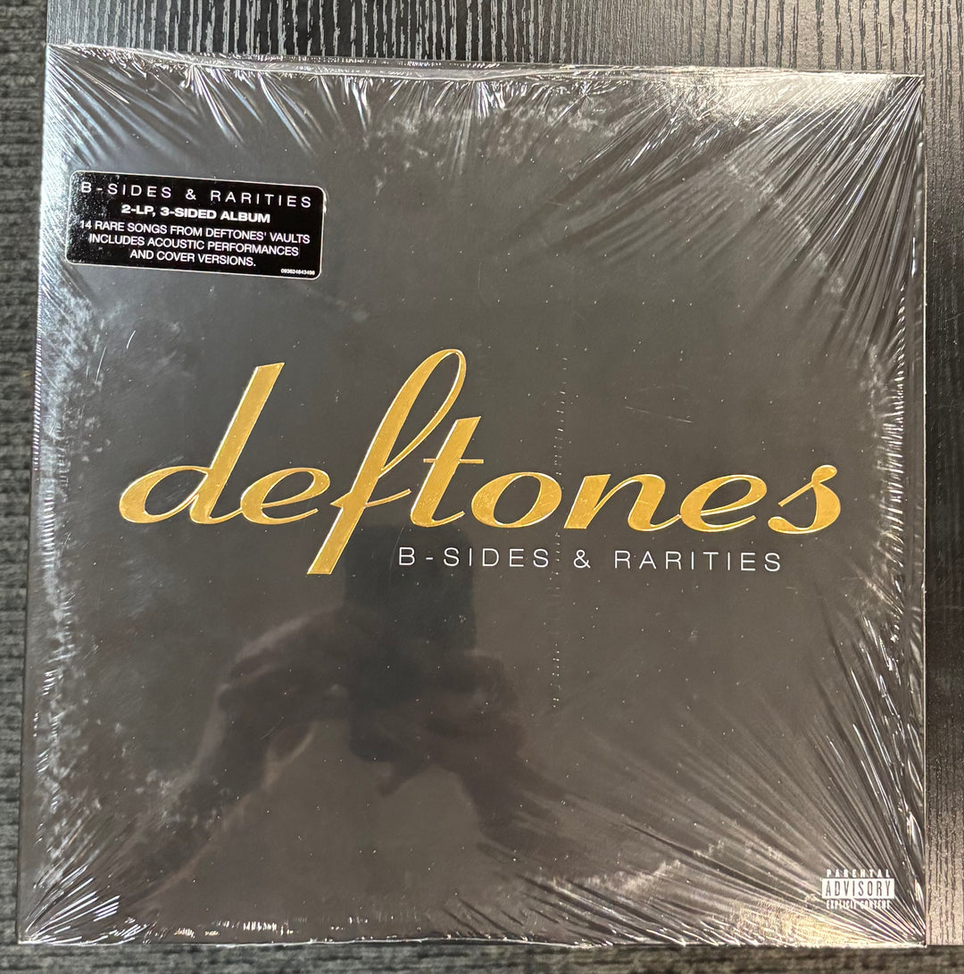 Sealed DEFTONES - B-Side & Rarities with 'deftones' and 'B-Sides & Rarities' text on a dark background