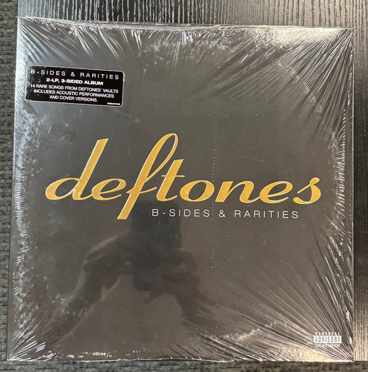 Sealed DEFTONES - B-Side & Rarities with 'deftones' and 'B-Sides & Rarities' text on a dark background