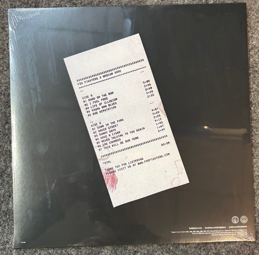 FOO FIGHTERS - MEDIUM RARE Vinyl LP Record *UNOFFICIAL RELEASE