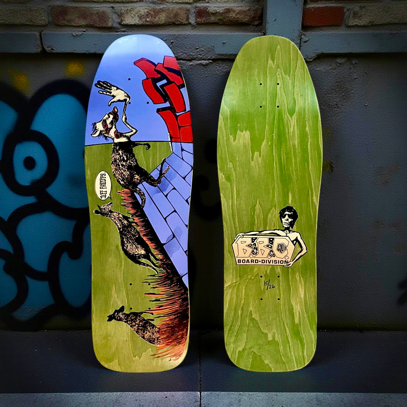 Jeff Phillips Kangaroo Limited Edition BBC Deck, HAND-PAINTED 10