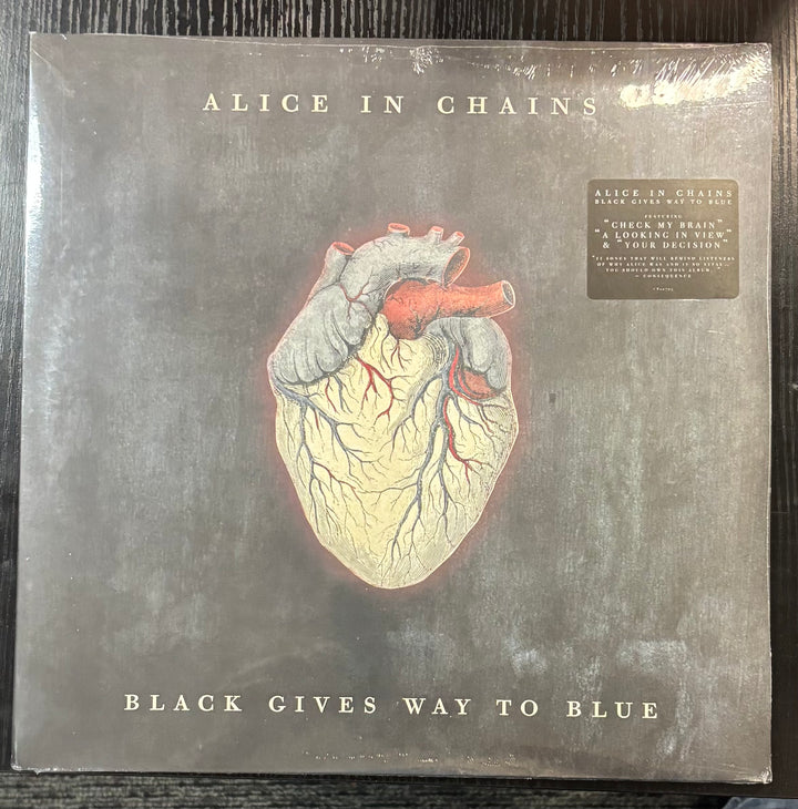 Vinyl record cover for 'Black Gives Way to Blue' by Alice in Chains