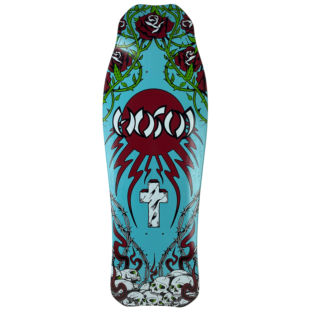 Hosoi Skulls & Roses OG Hammerhead Blue 10.5" Skateboard Deck