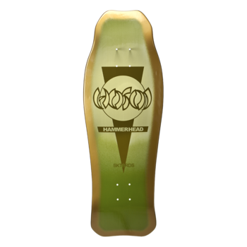 Hosoi Hammerhead Double Kick Sunburst green colorway skateboard deck