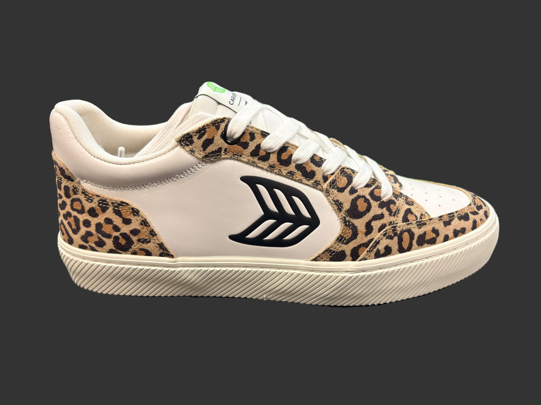 CARIUMA MIKE VALLELY Leopard Print Suede Skate Shoes [autograph option]