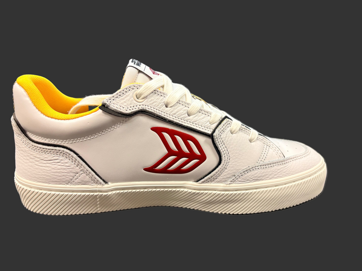 CARIUMA x Star Wars Vallely White Leather Fighter Pilot Skate Shoes [autograph option]