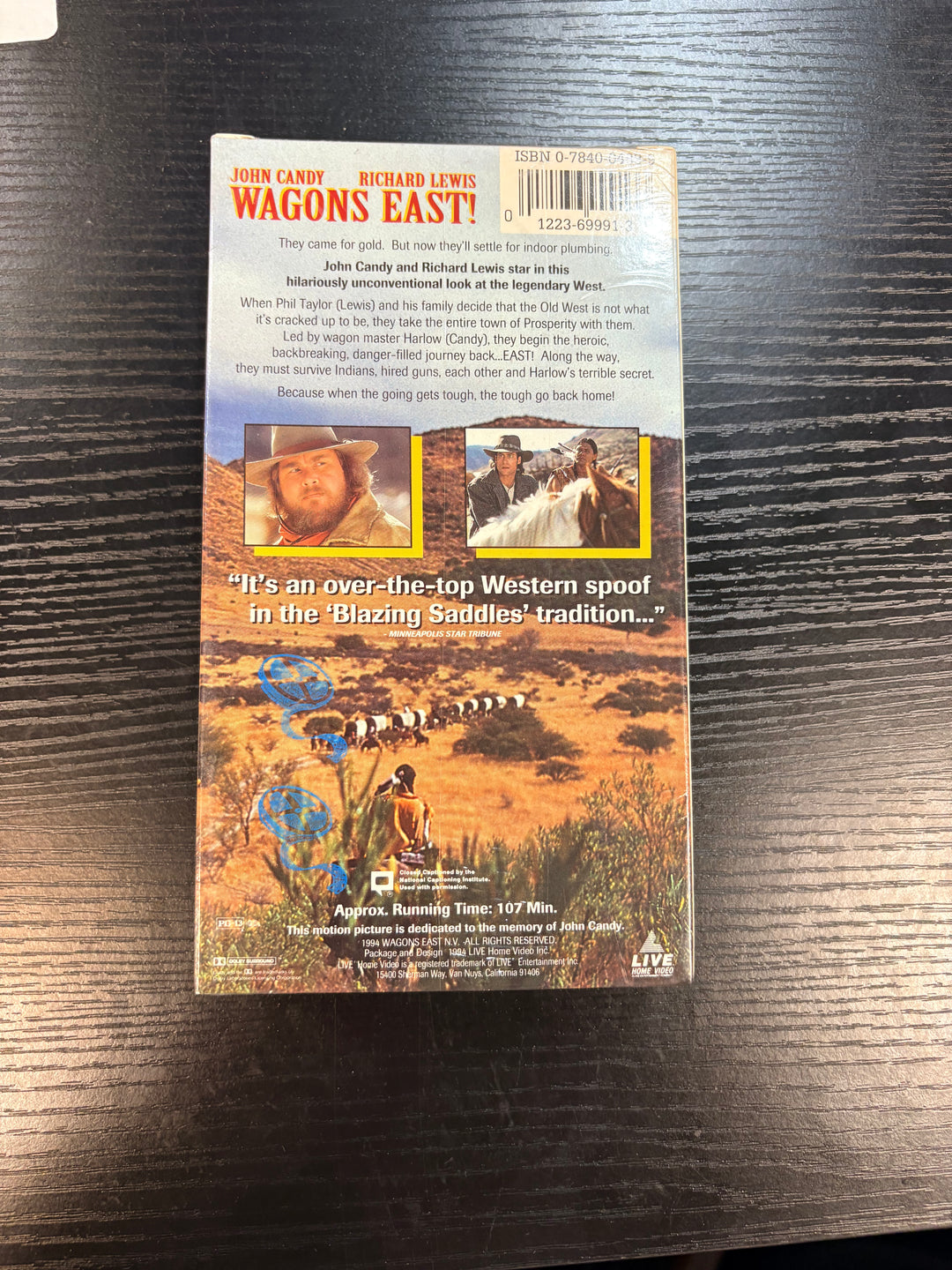 WAGONS EAST - VHS *New Sealed* John Candy - Richard Lewis