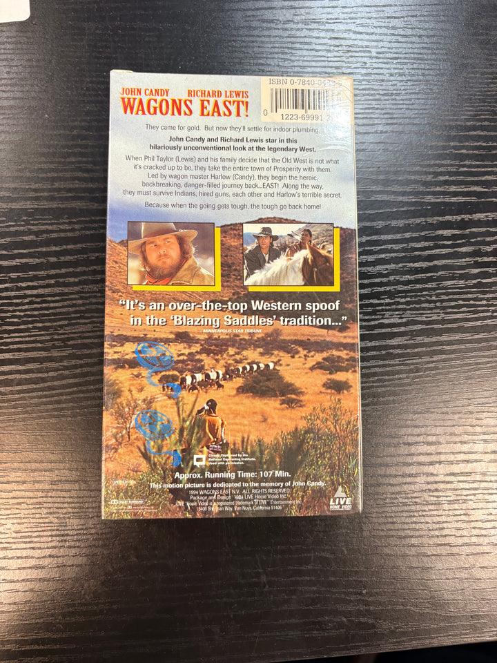 WAGONS EAST - VHS *New Sealed* John Candy - Richard Lewis