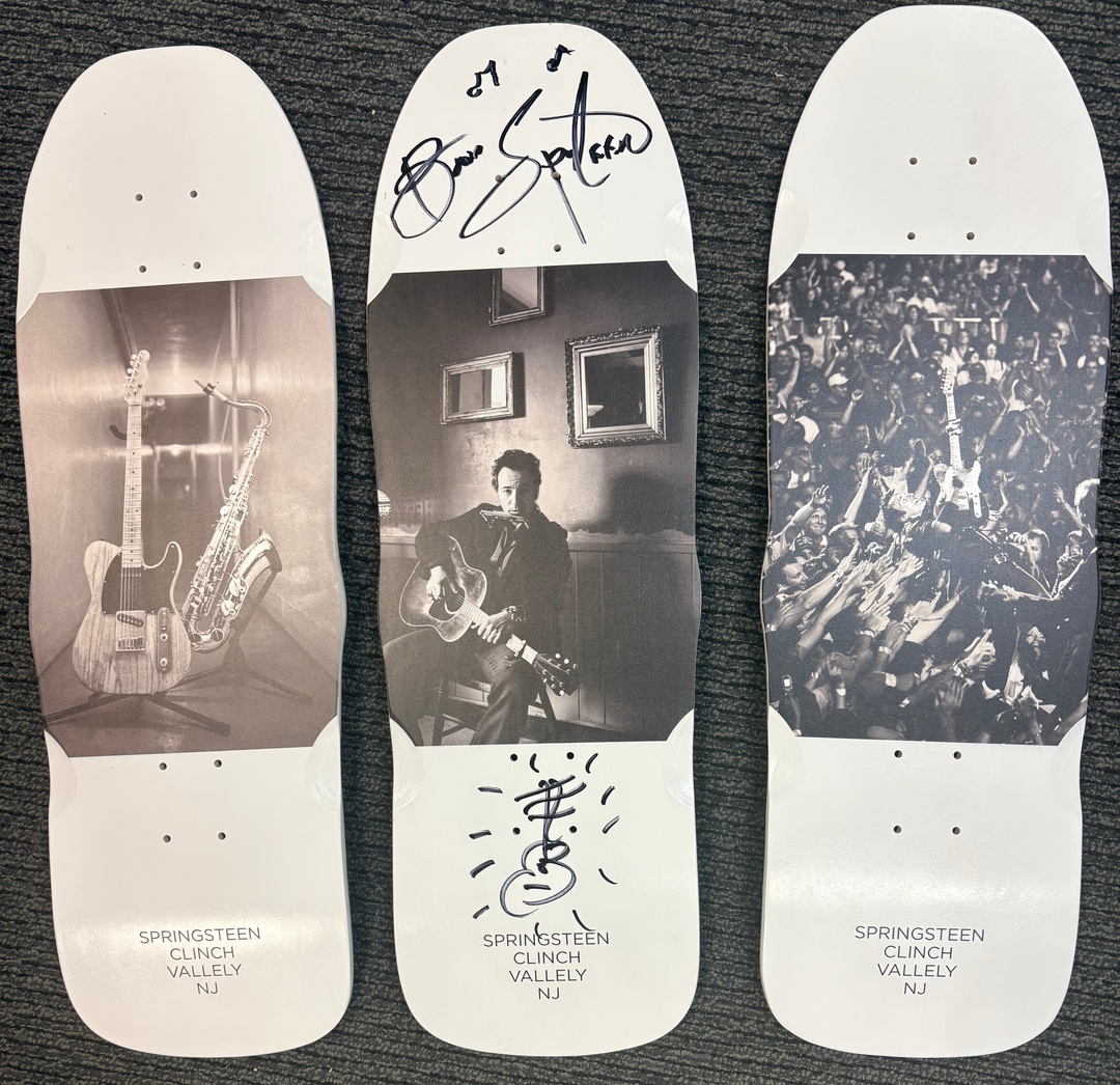 Street Plant Bruce Springsteen [Autographed] 3x Skateboard Deck Set (Mike Vallely Personal)