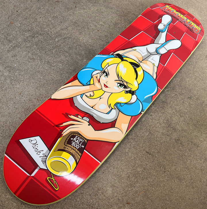 Hook Ups 8-Ball Alice 8.5" Skateboard Deck