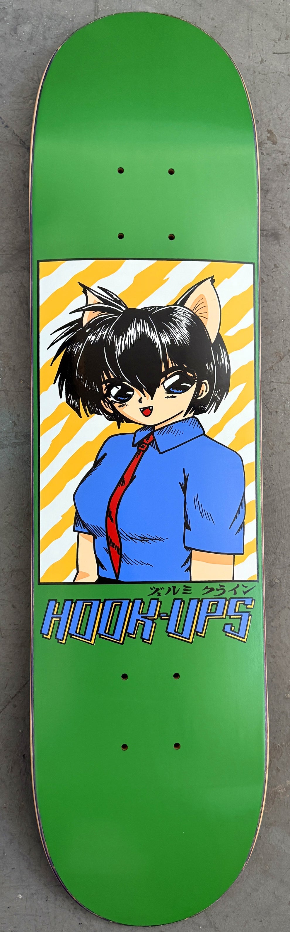 Hook Ups Cat Girl 2 7.5" Skateboard Deck