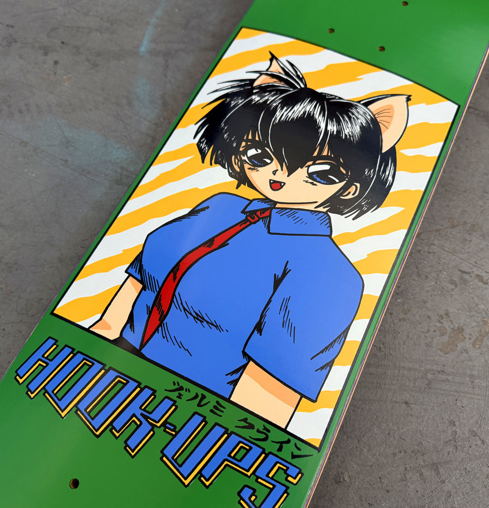 Hookups Cat Girl Skateboard Deck - Thumbnail 3