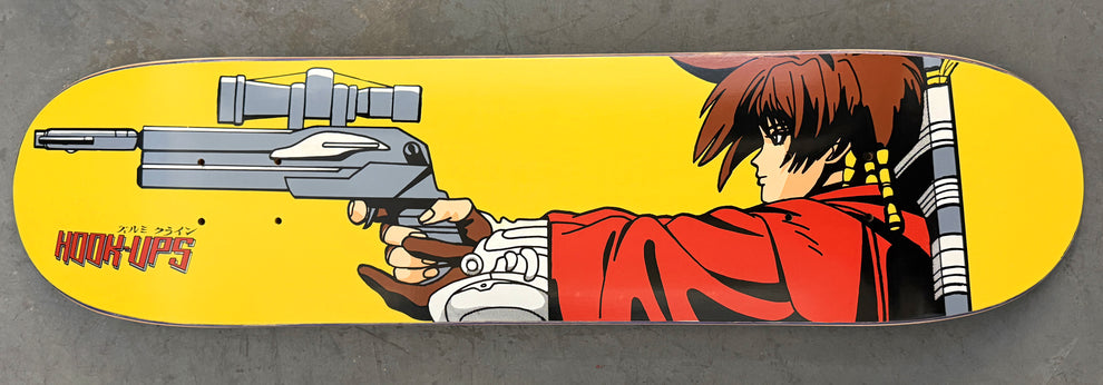 Hook Ups Iria Hunter (Yellow) 7.5" Skateboard Deck