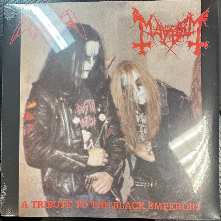 MORBID/MAYHEM - A TRIBUTE TO THE BLACK EMPERORS (SPLIT ALBUM) LP Record *UNOFFICIAL RELEASE*