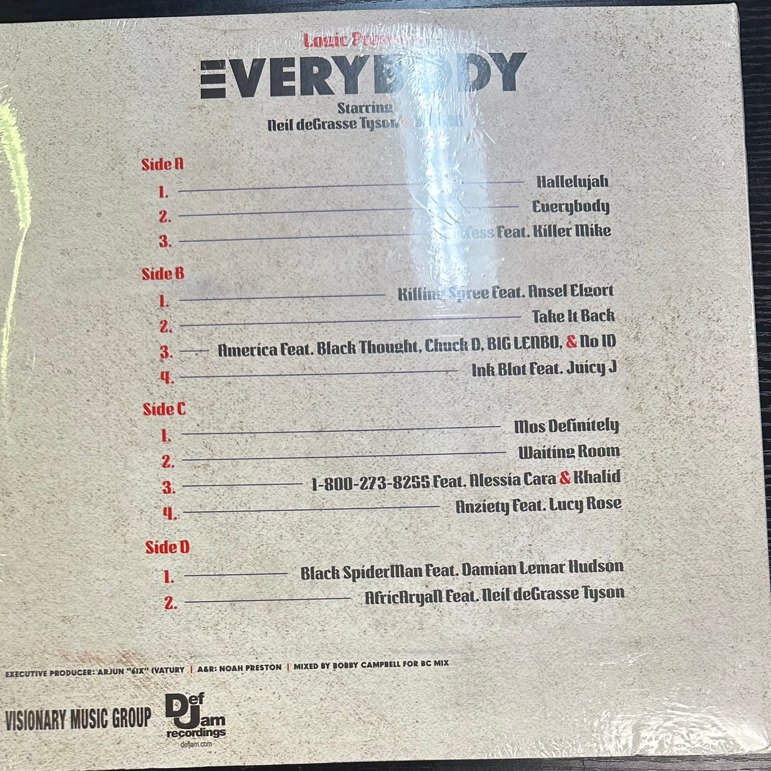 LOGIC - EVERYBODY Vinyl LP Record *Unofficial Release*