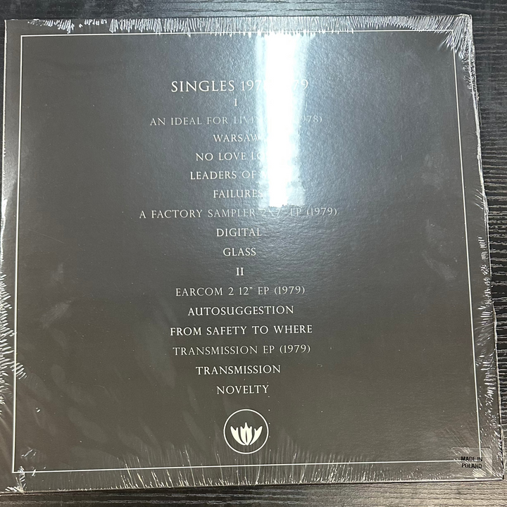 JOY DIVISION - SINGLES VOL. 1 LP Vinyl LP Record *Unofficial Release*