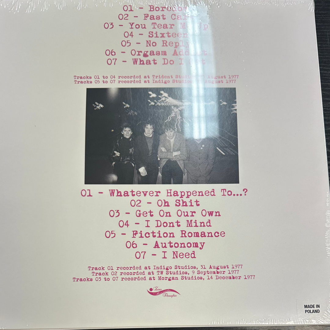 BUZZCOCKS - OH SH*T (1977 DEMO) Vinyl LP Record *Unofficial Release*