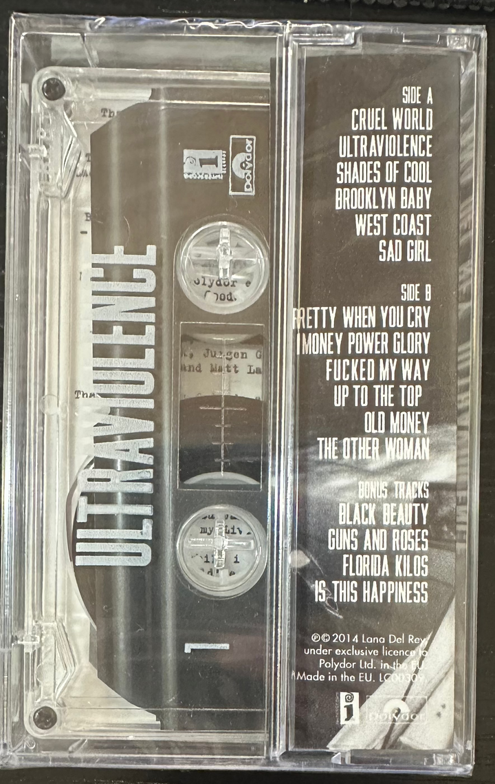 DEL REY, LANA – ULTRAVIOLENCE Cassette Tape MC *Unofficial Release*