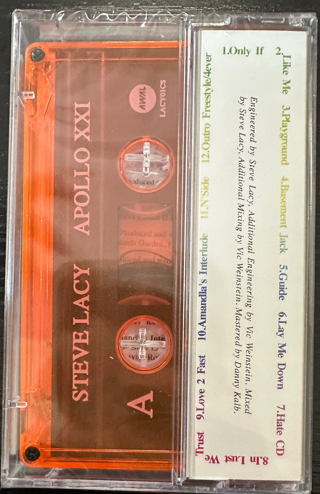 LACY, STEVE - APOLLO XXI Cassette Tape MC *Unofficial Release*