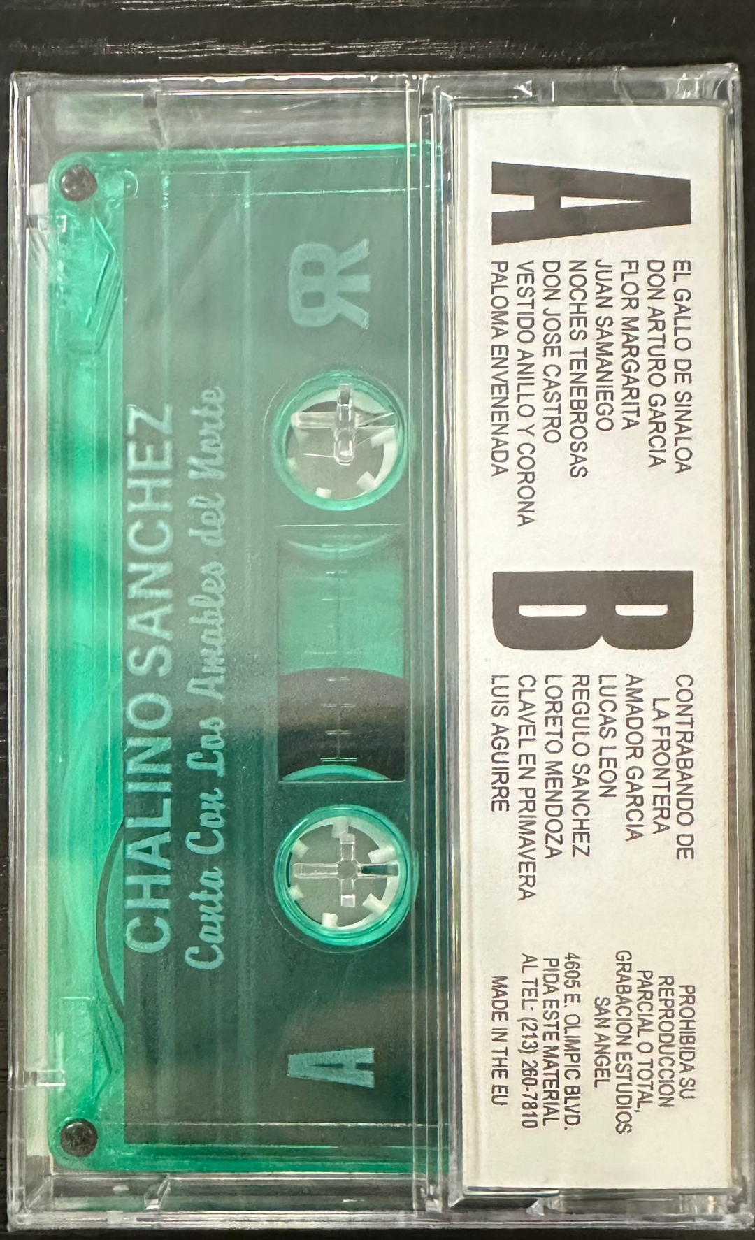 SANCHEZ, CHALINO - EL GALLO DE SINALOA Cassette *Unofficial Release*