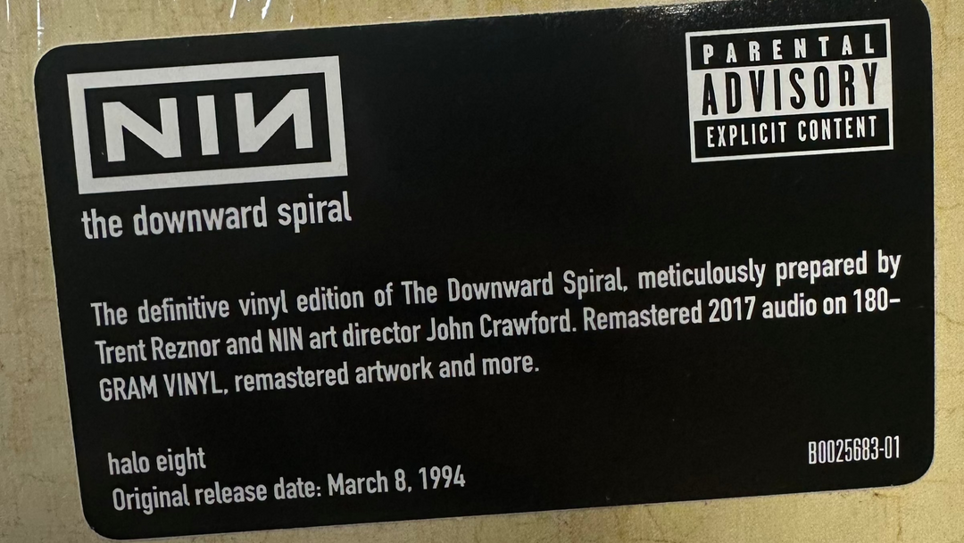 Nine Inch Nails – The Downward Spiral [180G] 2x LP Vinyl Record