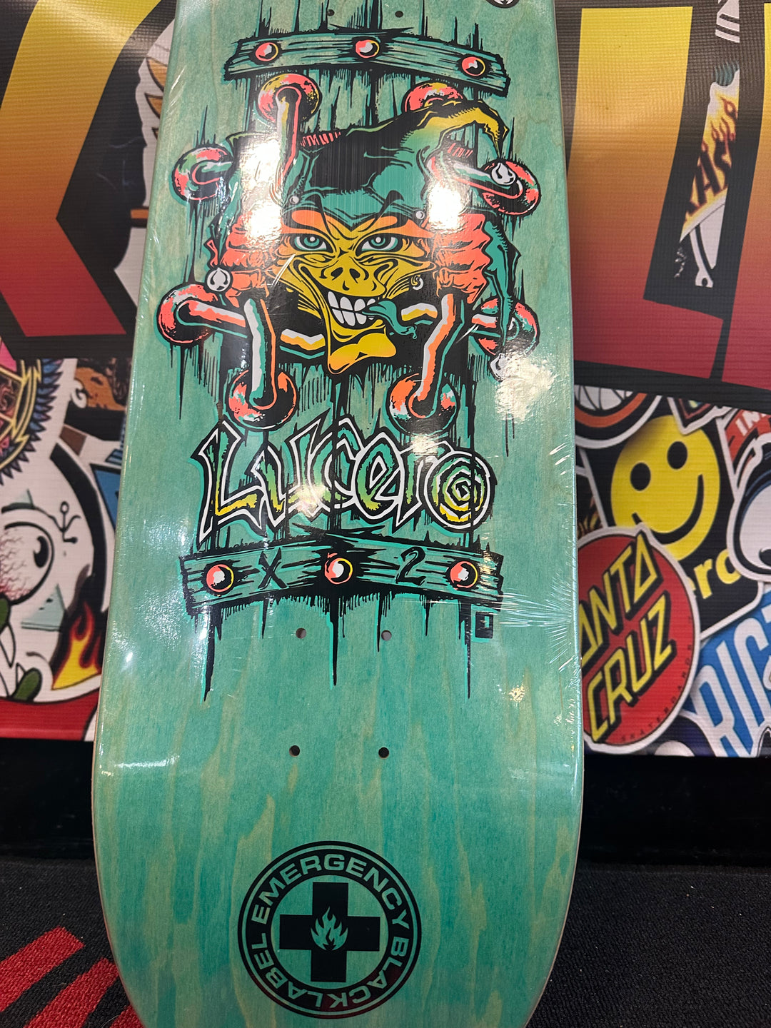 BLACK LABEL JOHN LUCERO "X2" 9.5" TUGBOAT SKATEBOARD DECK