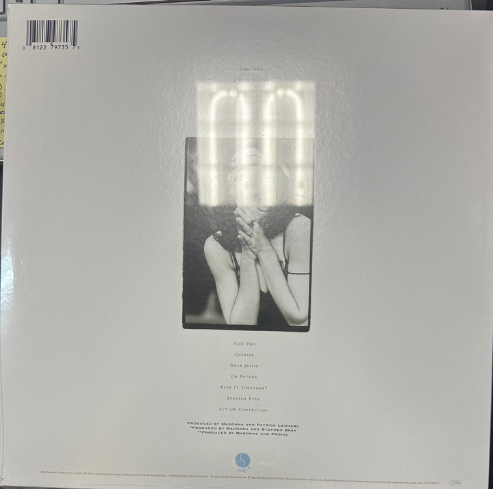 Madonna – Like A Prayer Vinyl LP Record
