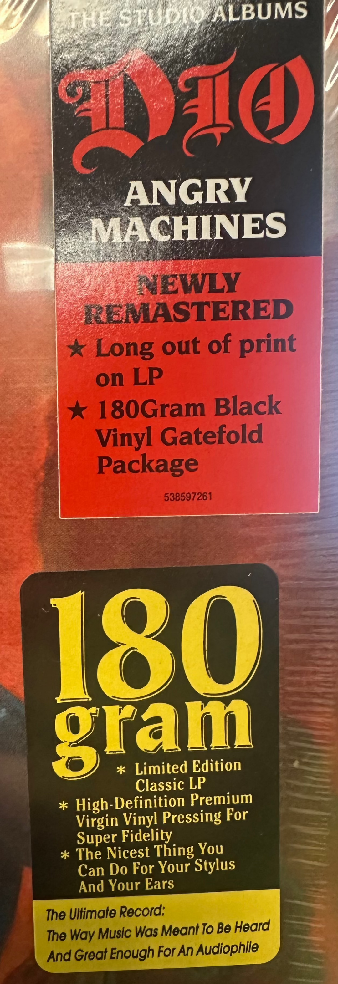 Dio – Angry Machines [Remastered 180 Gram] Vinyl LP Record