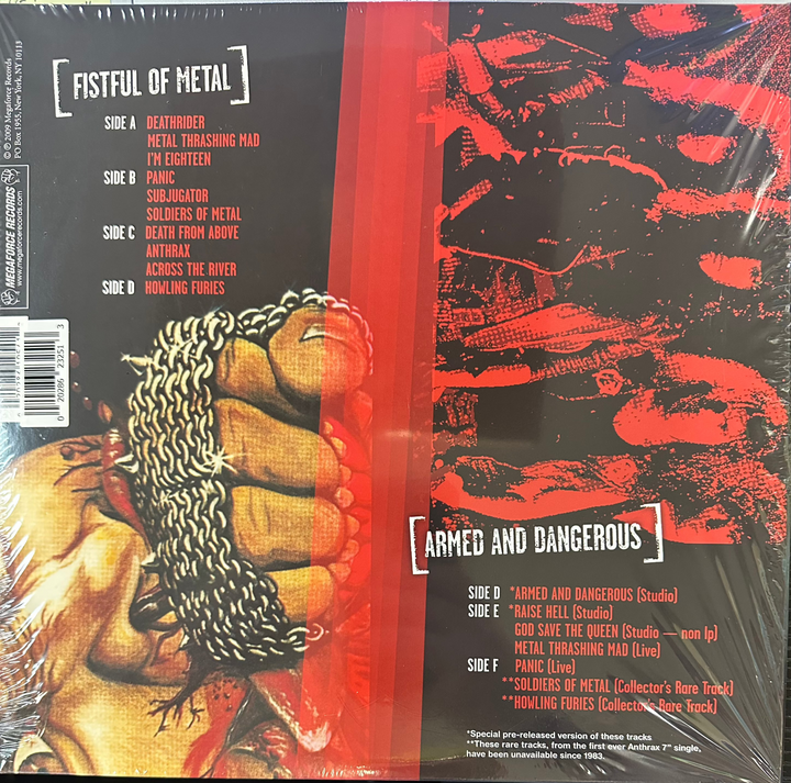 Anthrax - Fistful Of Metal / Armed And Dangerous 4x [180 Gram] 10" Vinyl LP Record