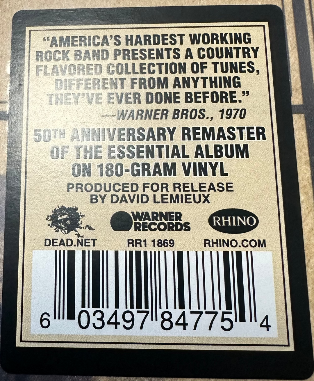 Grateful Dead - Workingman's Dead [180 Gram]  Vinyl LP Record