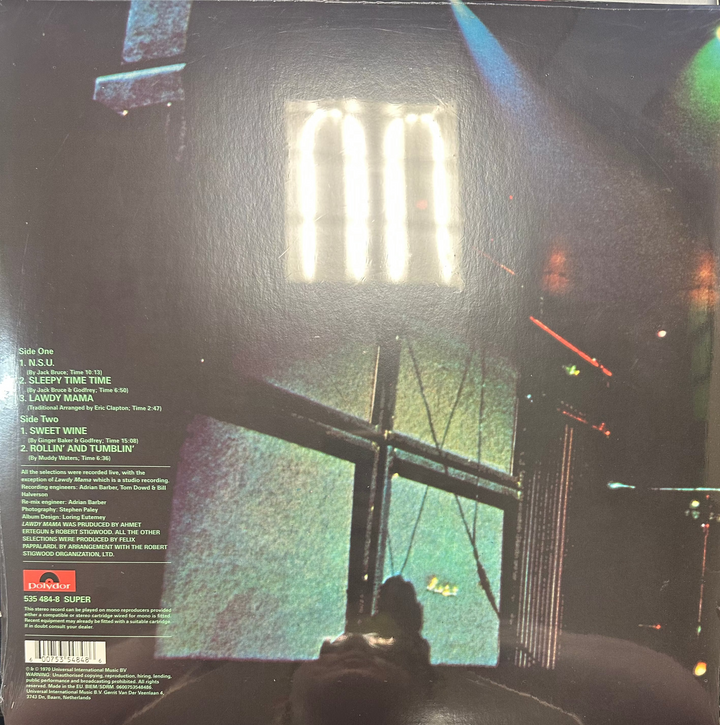 Cream - Live Cream [180 Gram] Vinyl  LP Record