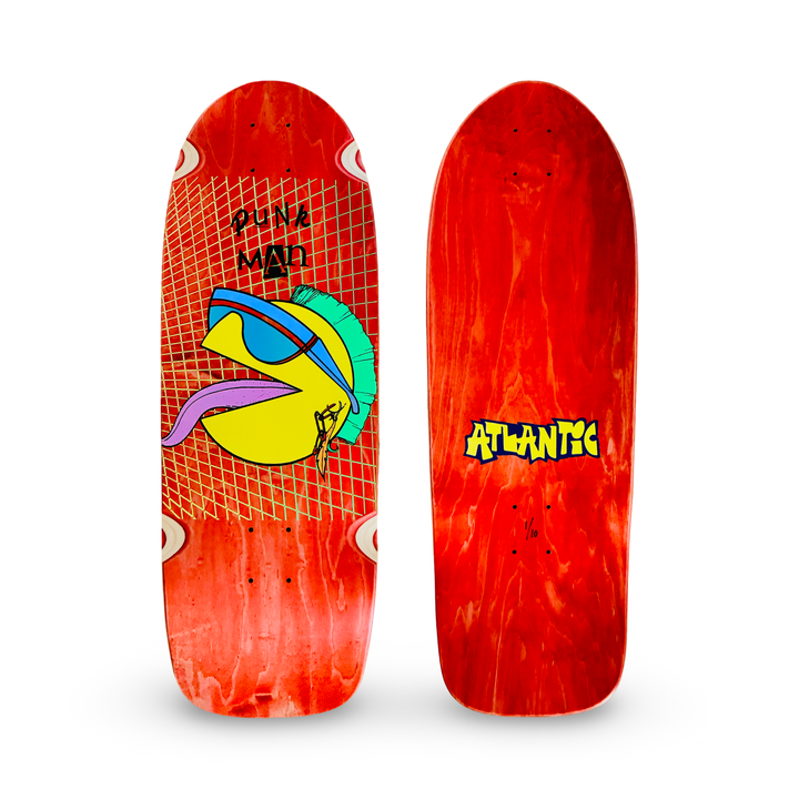 80s Punk Man 10”x30” Limited Edition, HAND-PAINTED Deck (1 of 10)