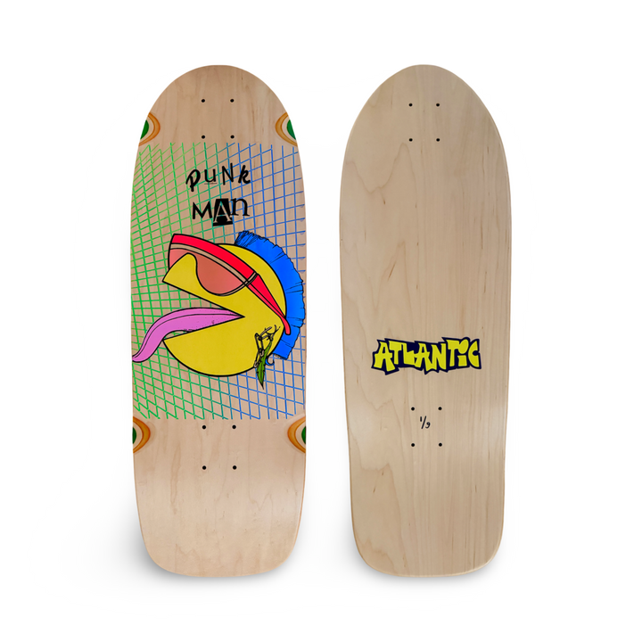 80s Punk Man 10”x30” Limited Edition, HAND-PAINTED Deck (1 of 9)