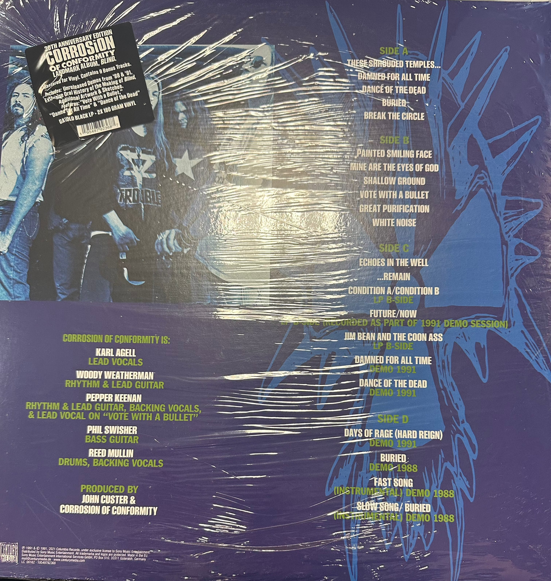 CORROSION OF CONFORMITY - Blind [30th Anniversary] 2X Vinyl LP Record