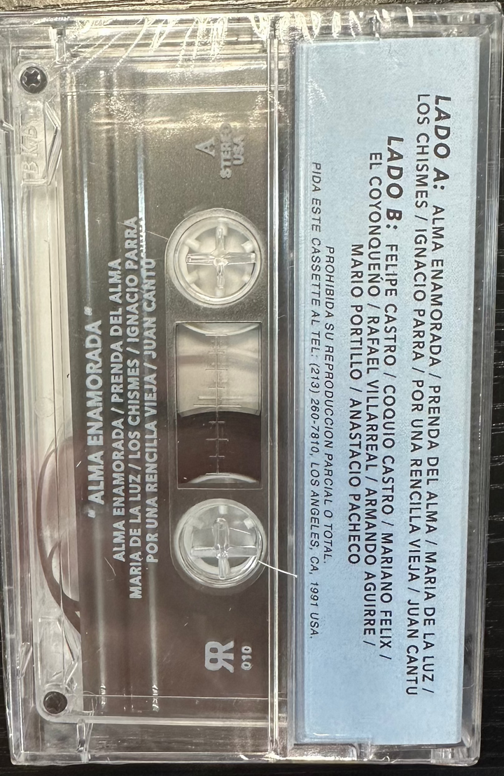 SANCHEZ, CHALINO -  Alma Enamorada Cassette *Unofficial Release*
