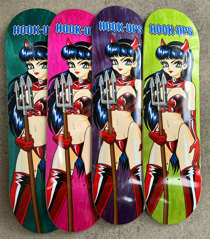 Hook Ups Devil Girl Original 8.5" Skateboard Deck