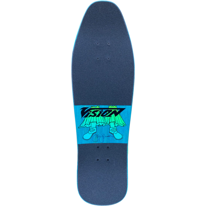 Vision Joe Johnson Groovy Guru Turquoise Stain 9.5" Complete Skateboard